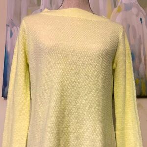 NWT LOFT S yellow sweater good for layering in the spring.